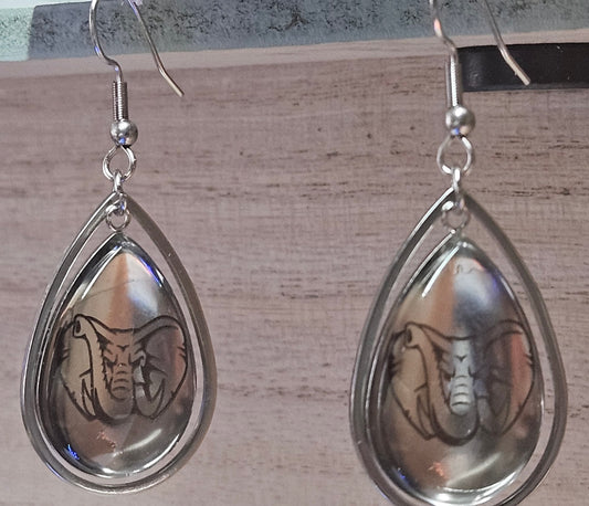 Custom engraved earrings